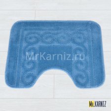 Коврик в туалет ТН голубой