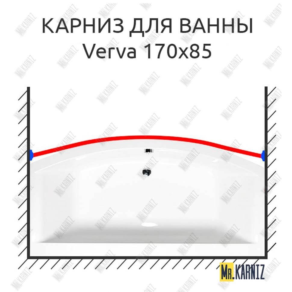 Карниз для ванны Alpen Verva Передний борт 170х85 Усиленный 20 мм MrKARNIZ Карниз для ванны Alpen Verva Передний борт 170х85 Усиленный 20 мм MrKARNIZ