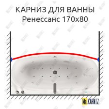 Карниз для ванны Aquatika Ренессанс Передний борт 170х80 Усиленный 25 мм MrKARNIZ