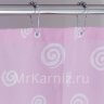 Штора для ванной Candy розовая фото 3