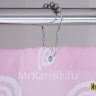 Штора для ванной Candy розовая фото 4